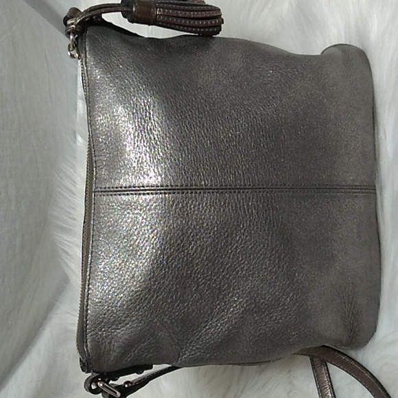 SALE! Kate Spade Oxidized Silver Metallic Tassels Crossbody & Matching Wallet - Picture 6 of 16